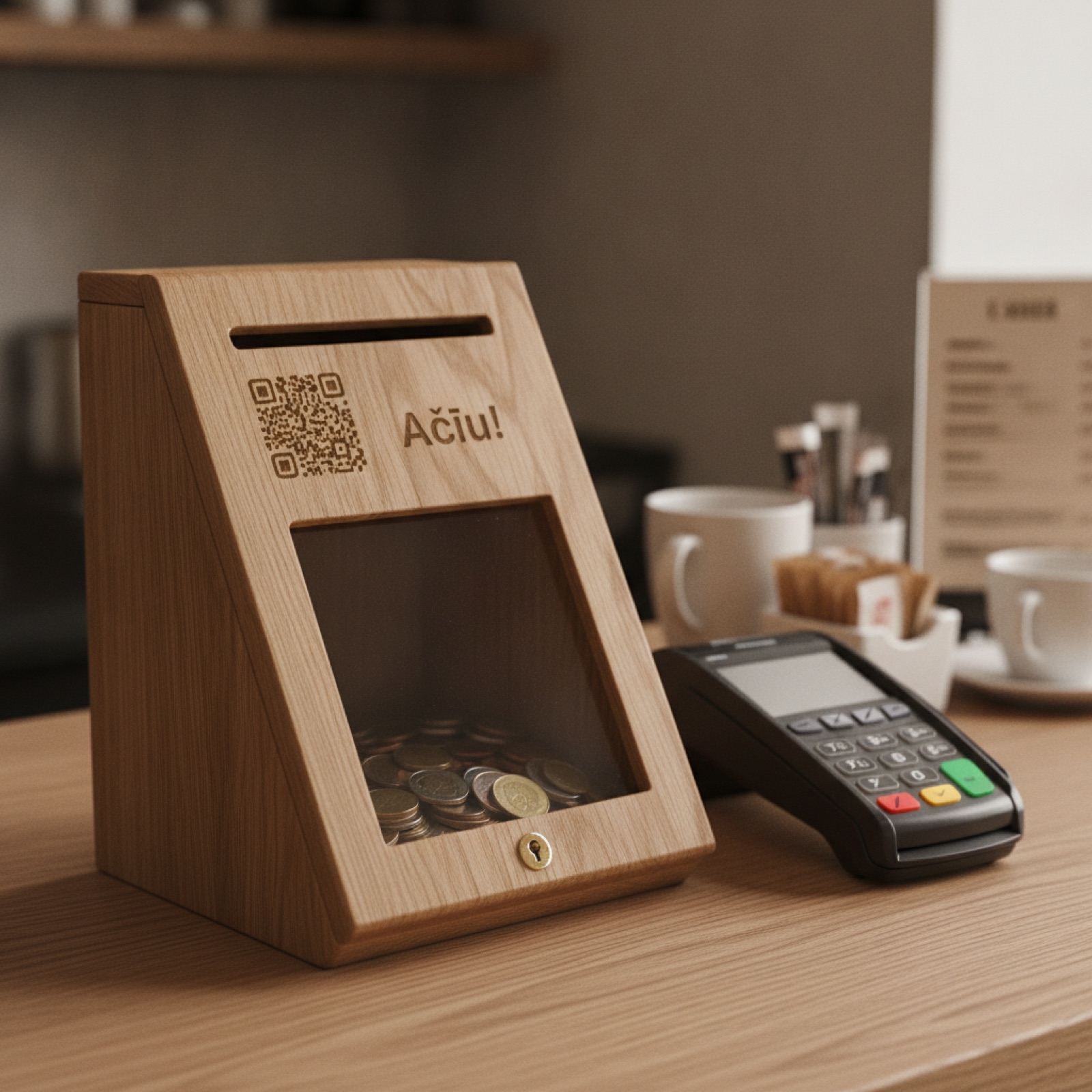 arbatpinigiu dezute su qr kodu ir permatomu langu su graviravimu arbatpinigiu-dezute-su-qr-kodu-ir-permatomu-langu-su-graviravimu